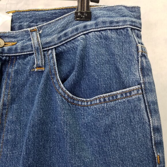 G. Label Goop Jeans Women's 29 Blue Hi-Rise Wide Leg Med Wash Denim USA - Picture 6 of 16
